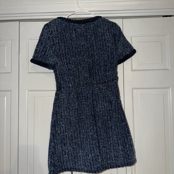 Self Portrait Blue Tweed Dress US 4 NWT - Picture 6 of 9